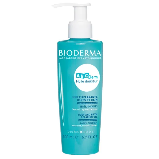 BIODERMA ABCDERM HUILE DOUCEUR RELAXANTE CORPS ET BAIN 200ML
