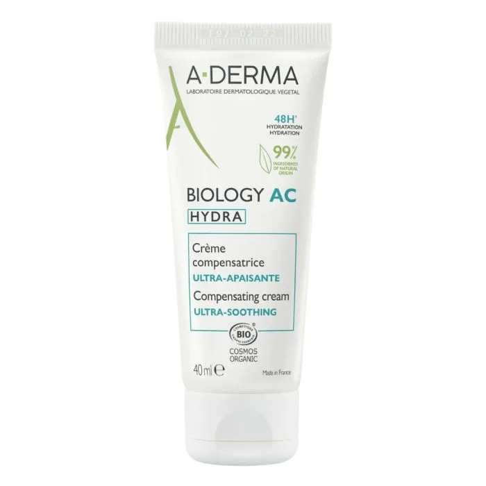 A-DERMA BIOLOGY AC HYDRA CRÈME COMPENSATRICE ULTRA-APAISANTE 40ML