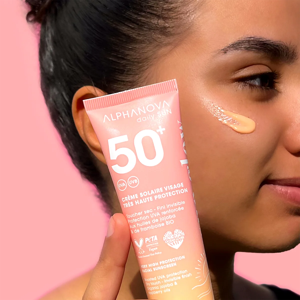 ALPHANOVA DAILY SUN CREME SOLAIRE VISAGE SPF 50+ SUN GLOW 50 ML – vue 2