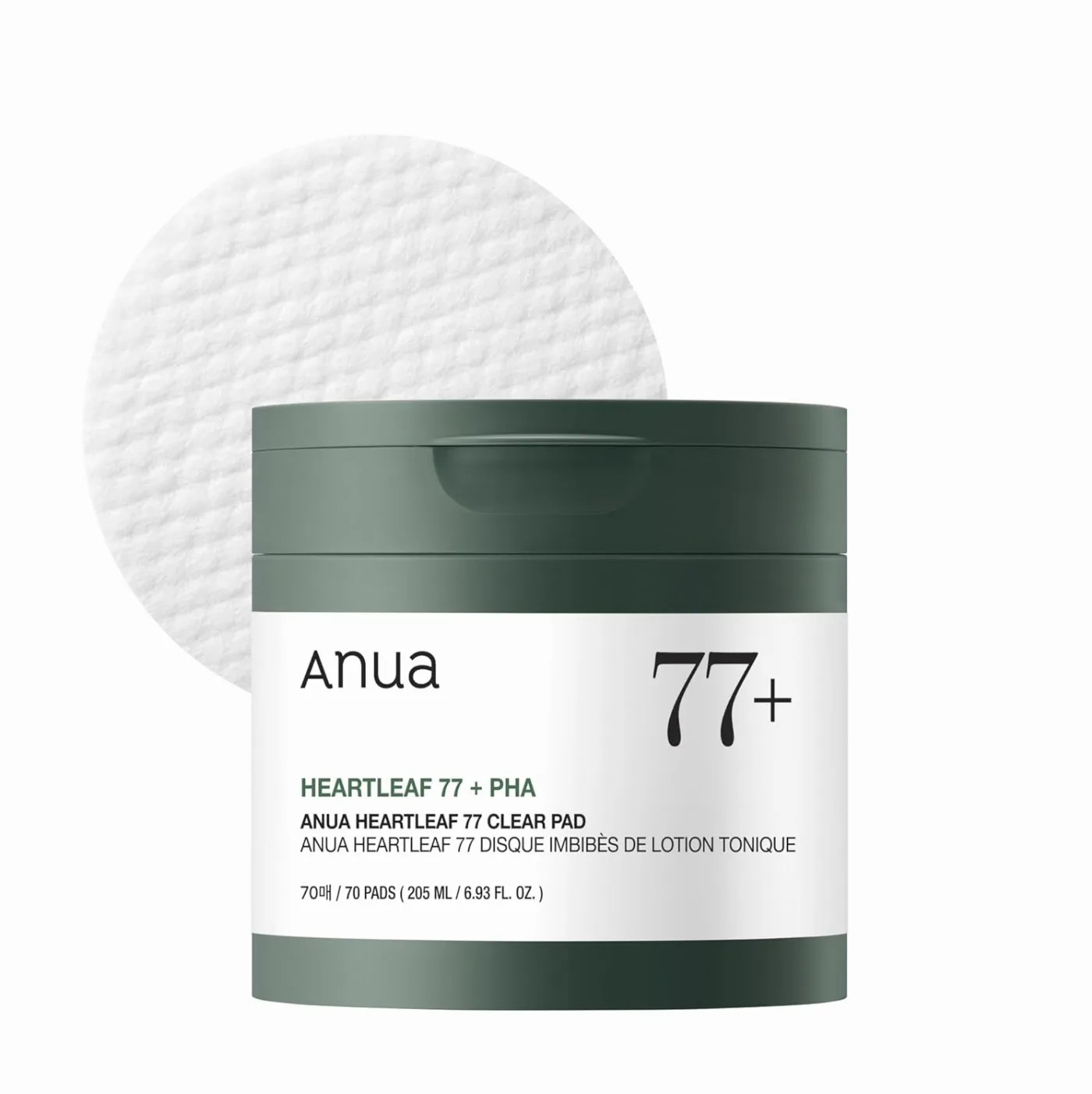 ANUA Heartleaf 77 Clear Pad 70 Disques Purifiants & Apaisants