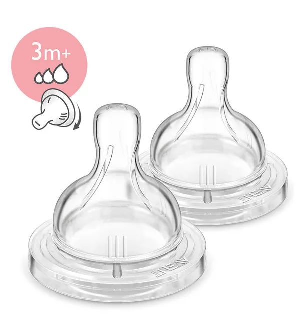 Avent – SCF635/27 – Tétine Anti-Colic 3 mois et + (Débit Variable)