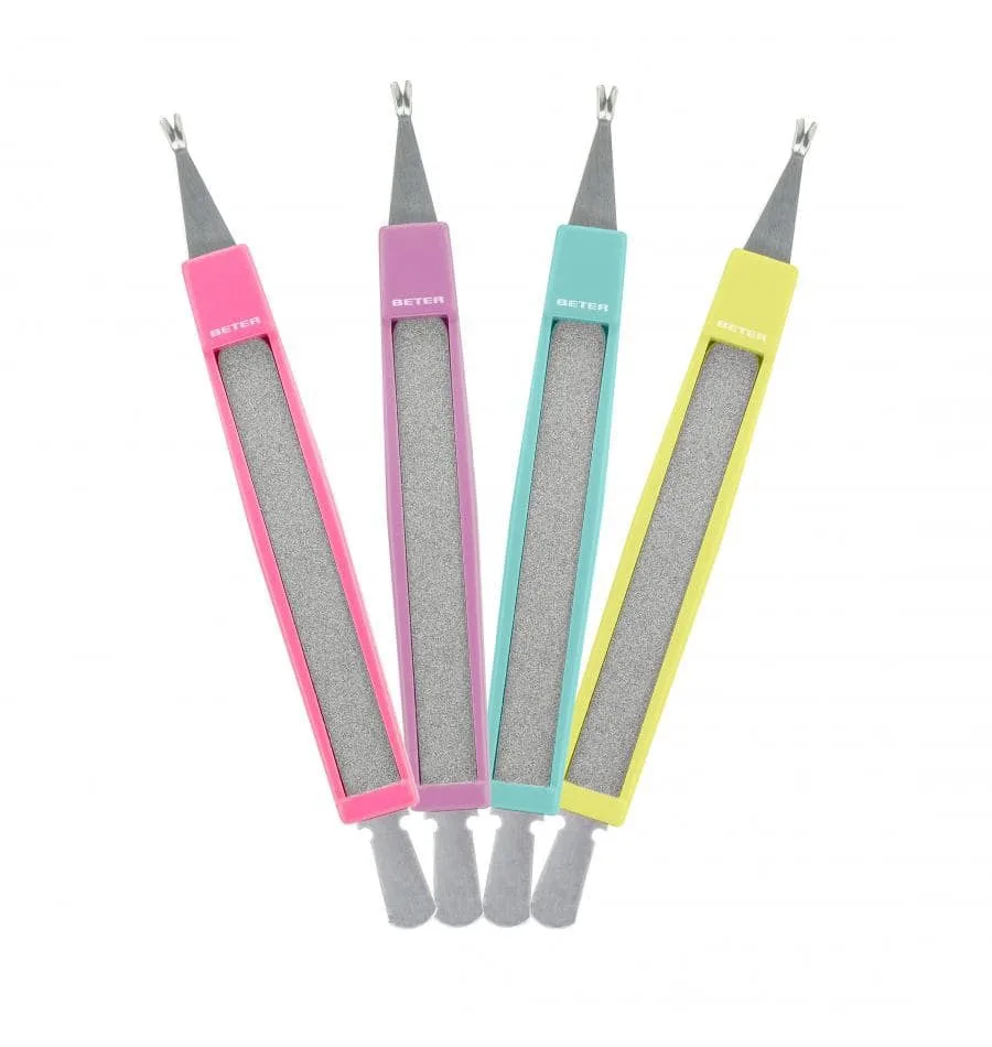 BETER COUPE CUTICULES A TRIPLE USAGE AVEC REPOUSSOIR ET LIME 24018 – vue 2