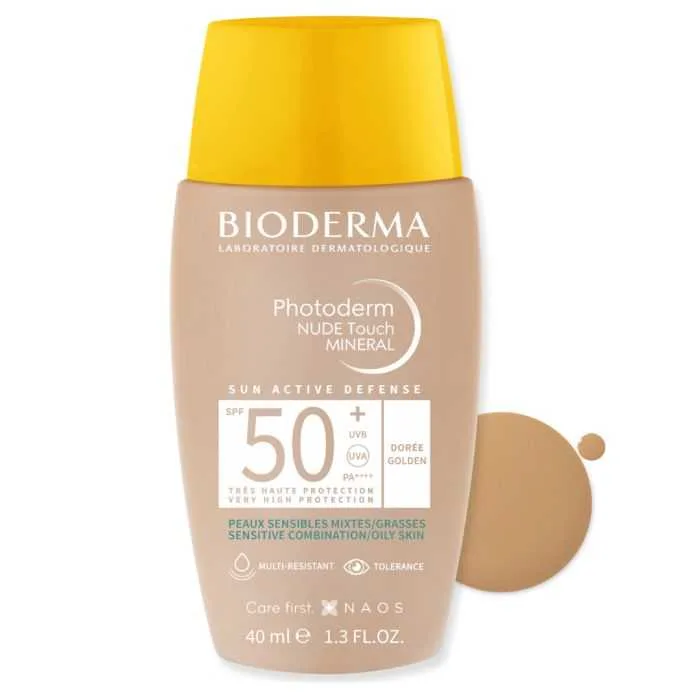 Bioderma Photoderm Nude Touch Spf 50+ Teinte Dorée – 40 ml