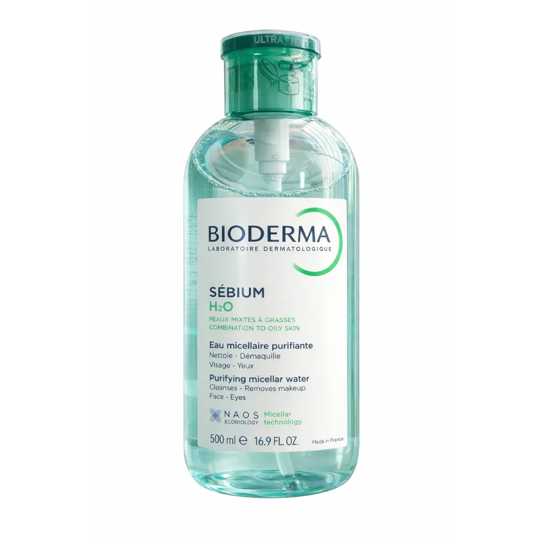 Bioderma – Sebium H2O Pompe Inversée – 500 ml