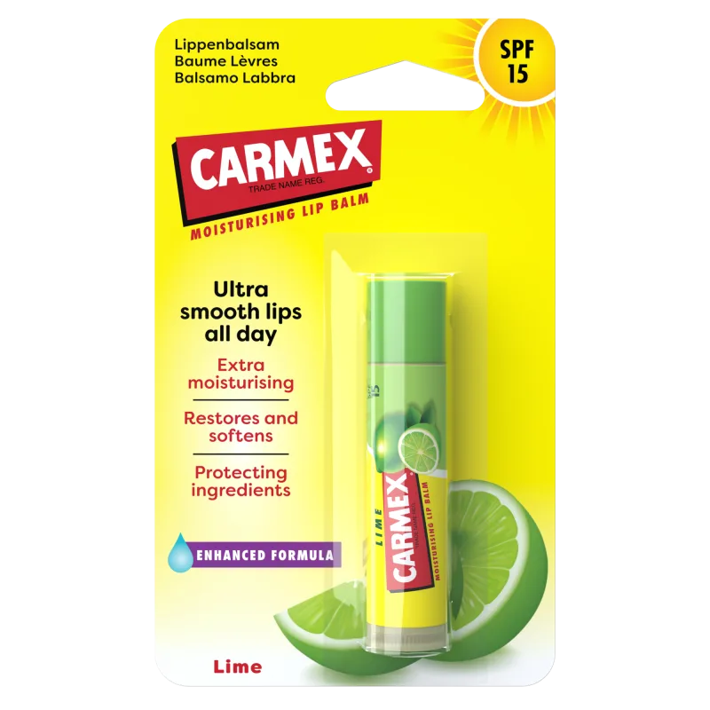 Carmex Stick Citron Vert SPF 15 – Baume à Lèvres Protecteur & Hydratant 4,25G