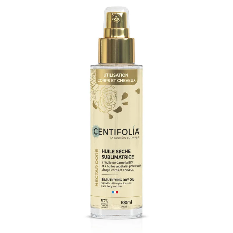 Centifolia Nectar Doré Huile Sèche 100ml – Soin Sublimateur Corps, Visage & Cheveux