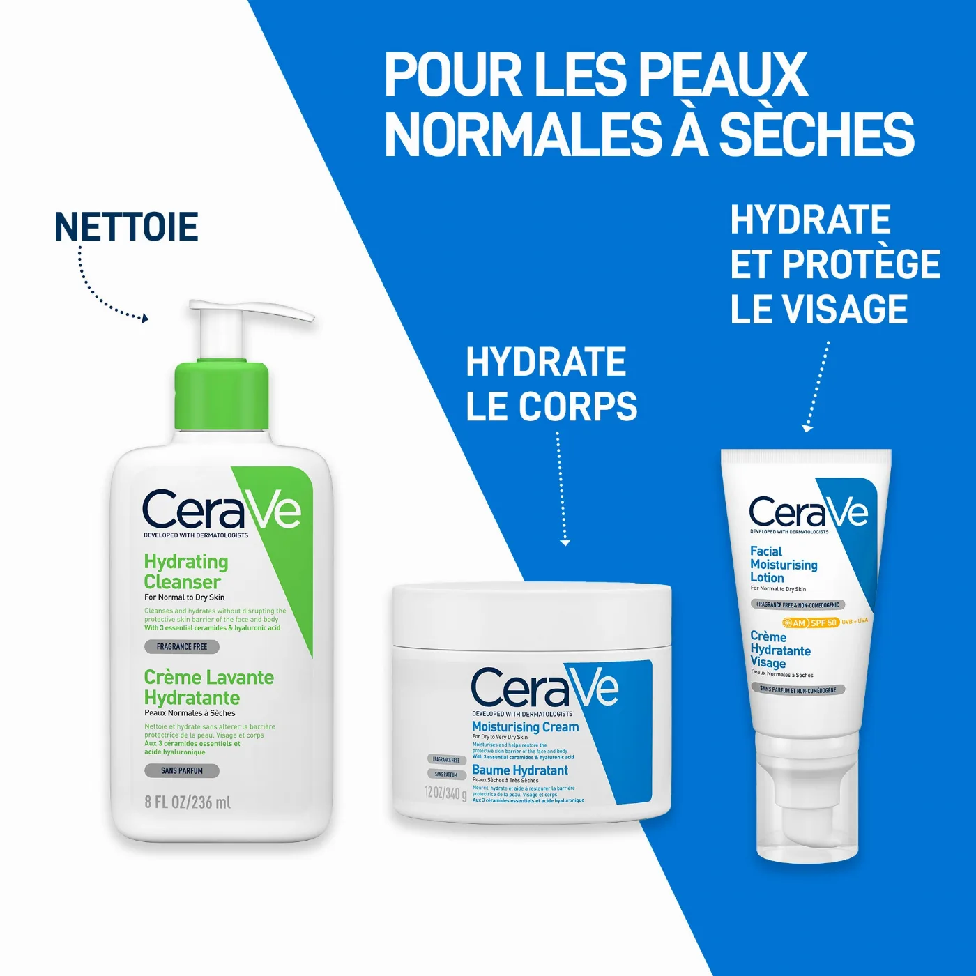 Cerave crème lavante hydratante – 236 ml – vue 10
