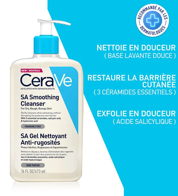 Cerave sa gel nettoyant anti rugosites gel nettoyant 473ml
