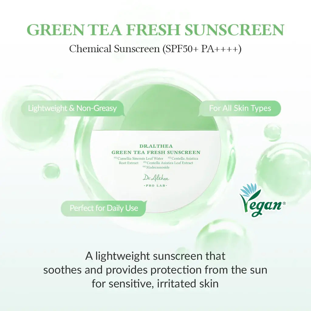 DR ALTHEA GREEN TEA FRESH SUNSCREEN SPF 50+ 45ML – vue 2
