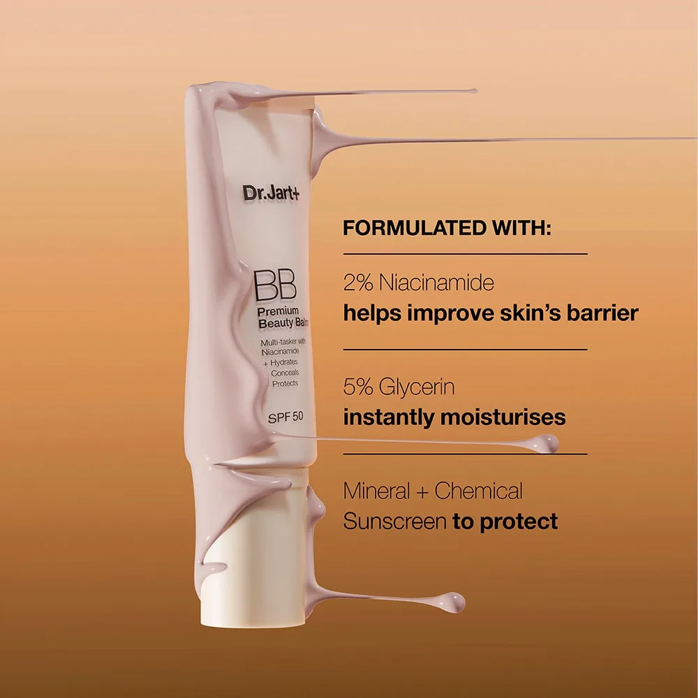 Dr. Jart+ BB Premium Baume de Beauté SPF50 Teinte 03 Medium-Tan 40ml – Soin Unifiant & Haute Protection – vue 4