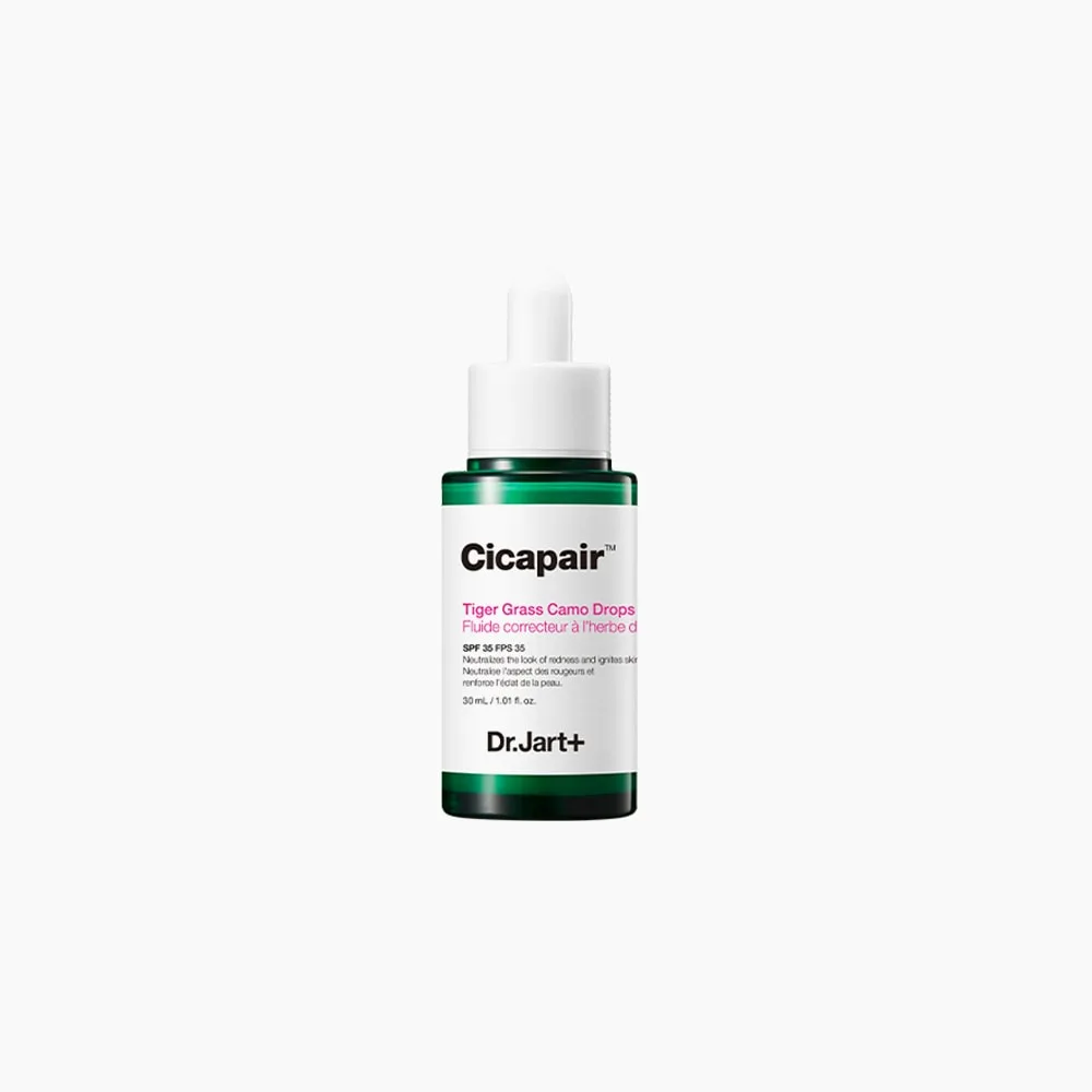 Dr. Jart+ Cicapair™ Gouttes de Camouflage Tiger Grass SPF35 30ml – Soin Correcteur & Protection Éclat Naturel