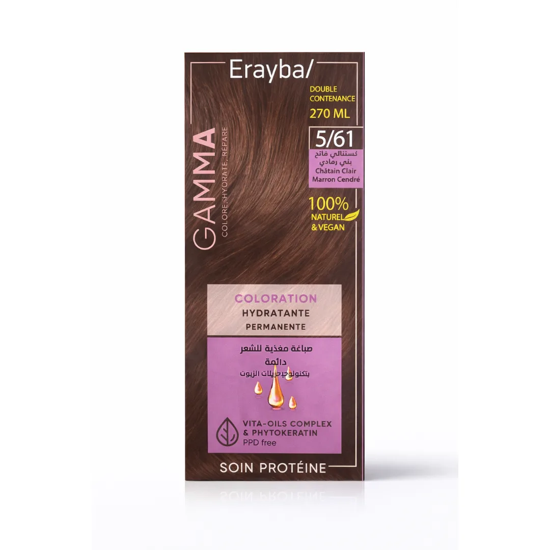 Erayba Gamma Coloration  5/61 Chatain clair marron cendre