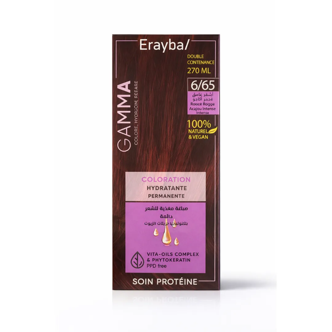 Erayba gamma Coloration  6/65 Blond Fonce Rouge Acajou
