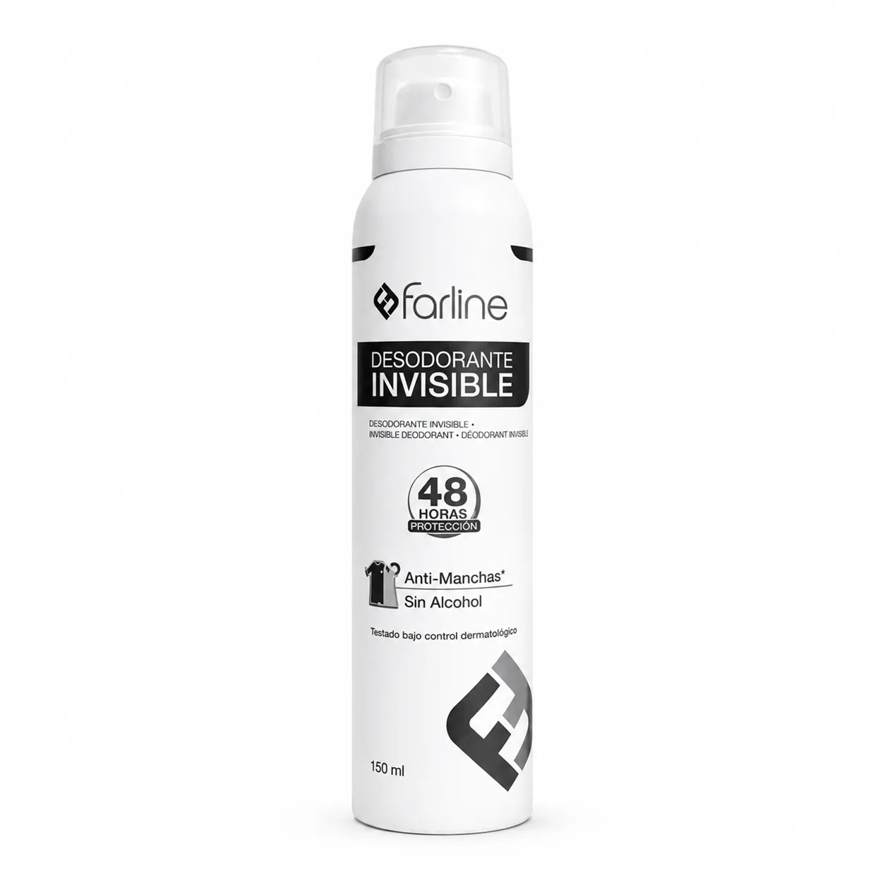 FARLINE Déodorant Invisible Anti-Taches 48h Sans Alcool 150 ml
