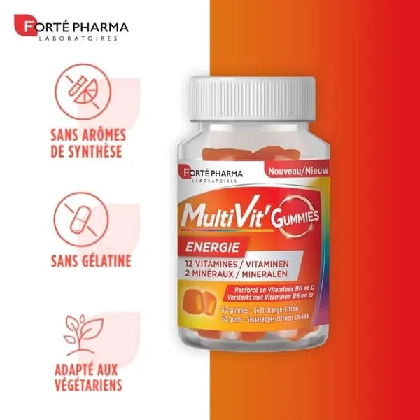 FORTE PHARMA MULTIVIT' ENERGIE B60 GUMMIES – vue 3