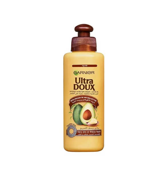 Garnier Ultra Doux Avocat – Crème Nutrition Intense Sans Rinçage 200ml – Cheveux Secs et Abîmés
