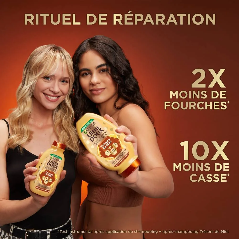 GARNIER ULTRA DOUX MASQUE REMÈDE RECONSTITUANT TRÉSORS DE MIEL 340ML – vue 7