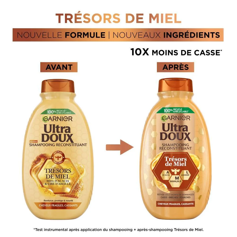 GARNIER ULTRA DOUX SHAMPOOING TRESOR DE MIEL 400ML