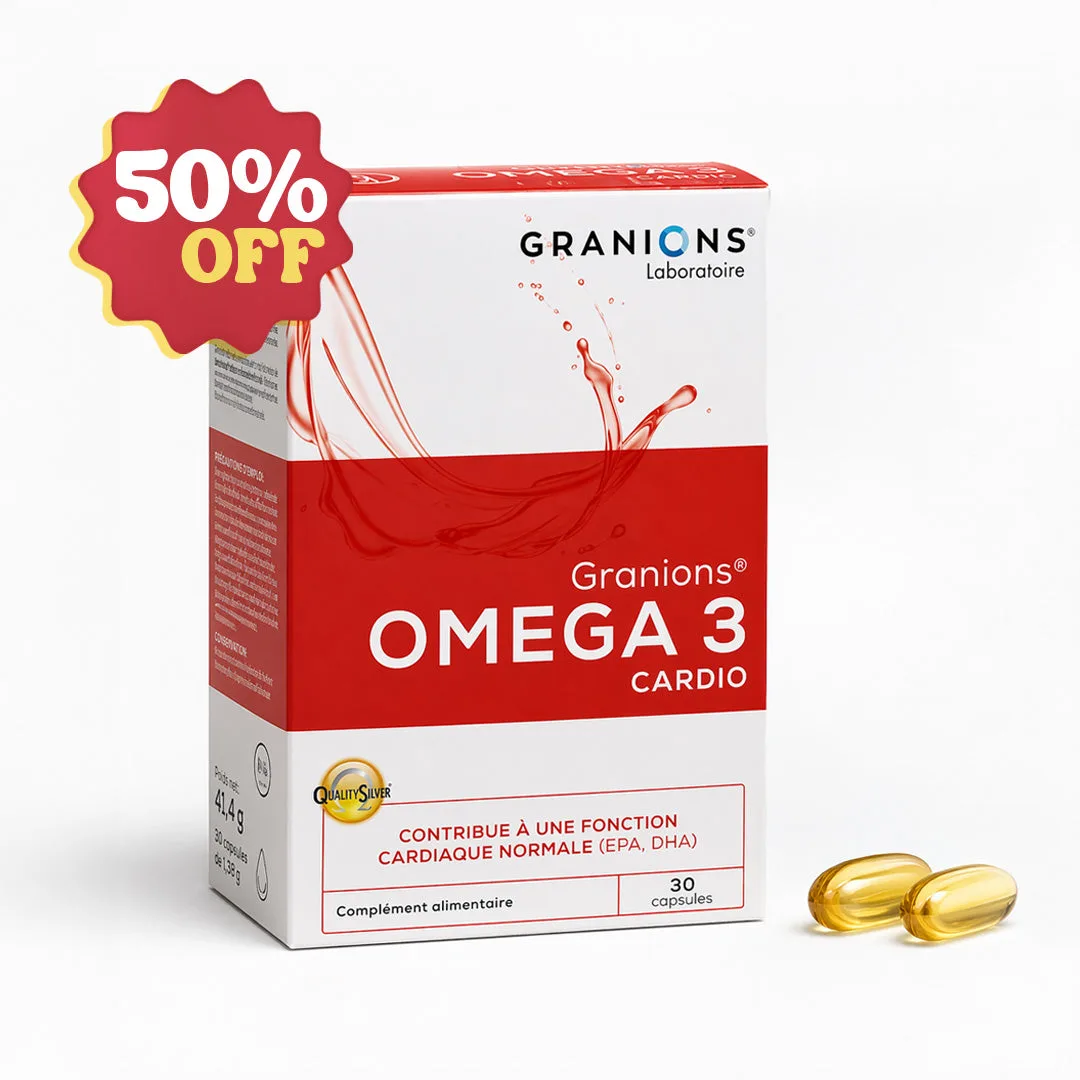 GRANIONS OMEGA 3 CARDIO – 30 GÉLULES | EXP 07/2026