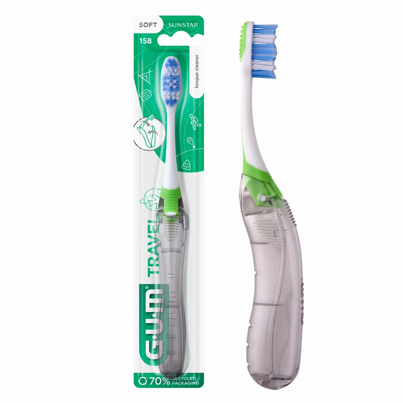 GUM Brosse à Dents De Voyage 158