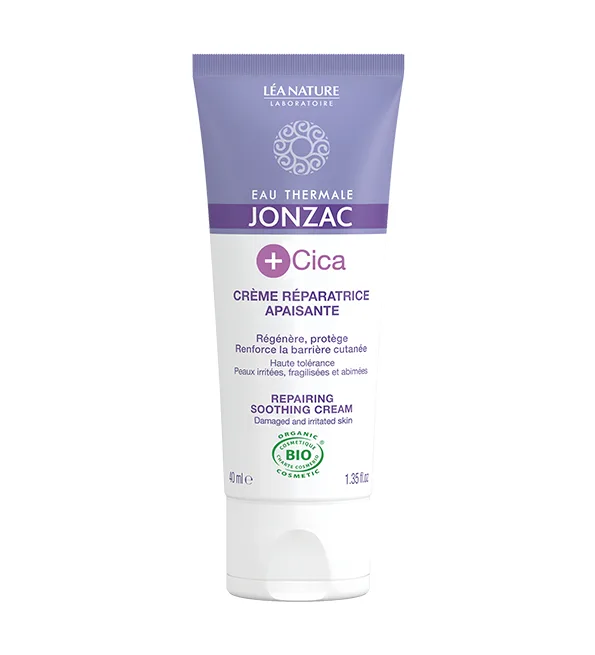 JONZAC EAU THERMALE +CICA CRÈME RÉPARATRICE APAISANTE 40 ml