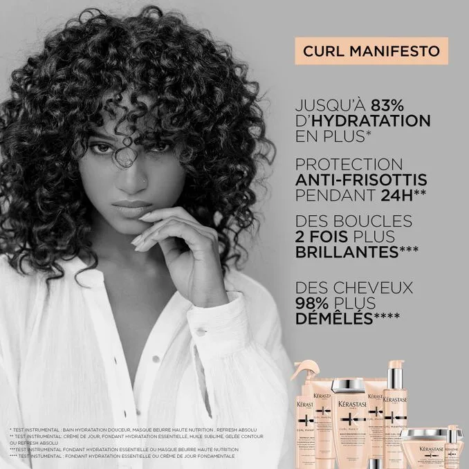Kérastase Curl Manifesto Bain Hydratation Douceur 250ml – Shampooing Cheveux Bouclés – vue 6
