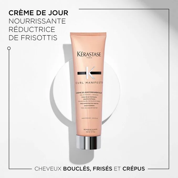 Kérastase Curl Manifesto Crème de Jour Fondamentale 150ml – Soin Quotidien Cheveux Bouclés – vue 3
