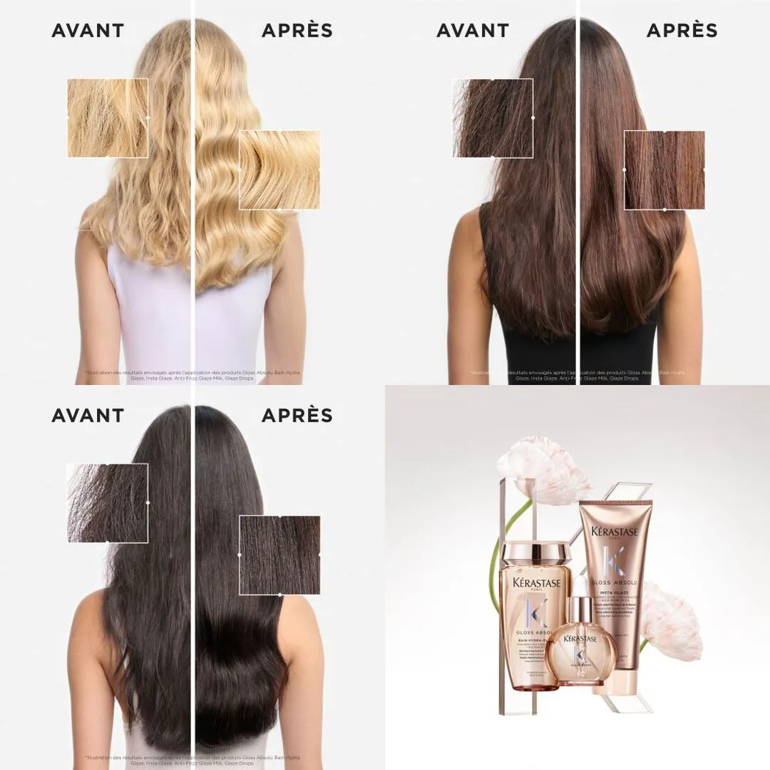 Kérastase Gloss Absolu Anti-Frizz Glaze Milk 190ml – Lait Lissant Brillance – vue 4