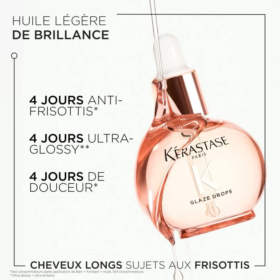 Kérastase Gloss Absolu Glaze Drops 45ml – Huile brillance & anti-frisottis – vue 3