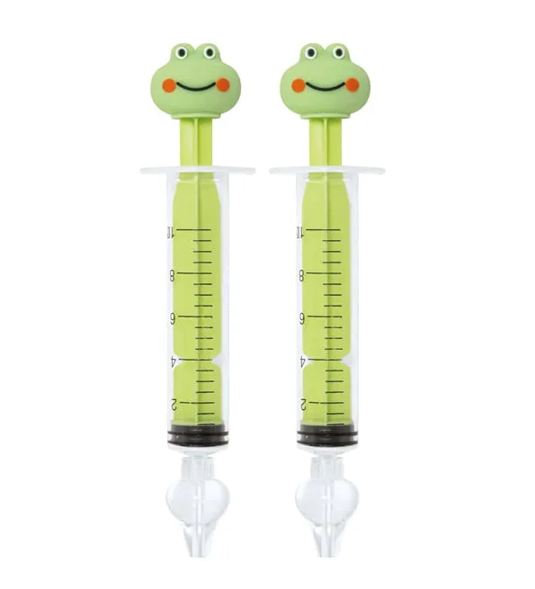 L2N Pharma Lot de 2 Seringues Bébé pour Lavage Nasal Grenouille