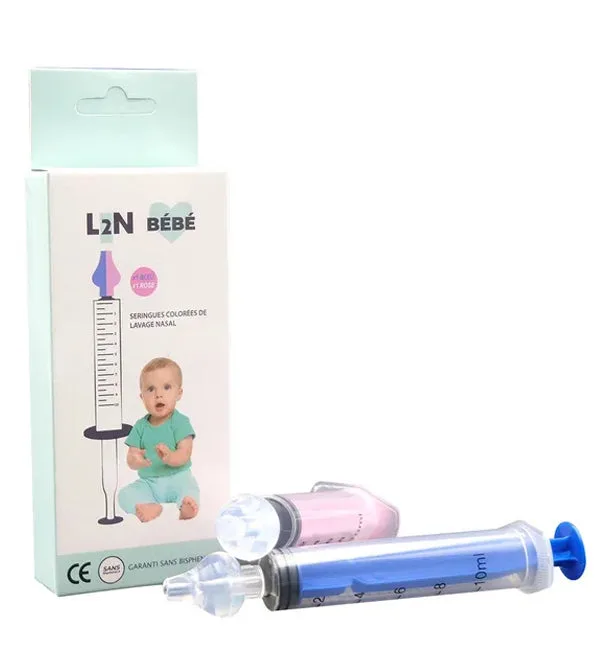 L2N Pharma Seringues nasales bébé colorées 10ml