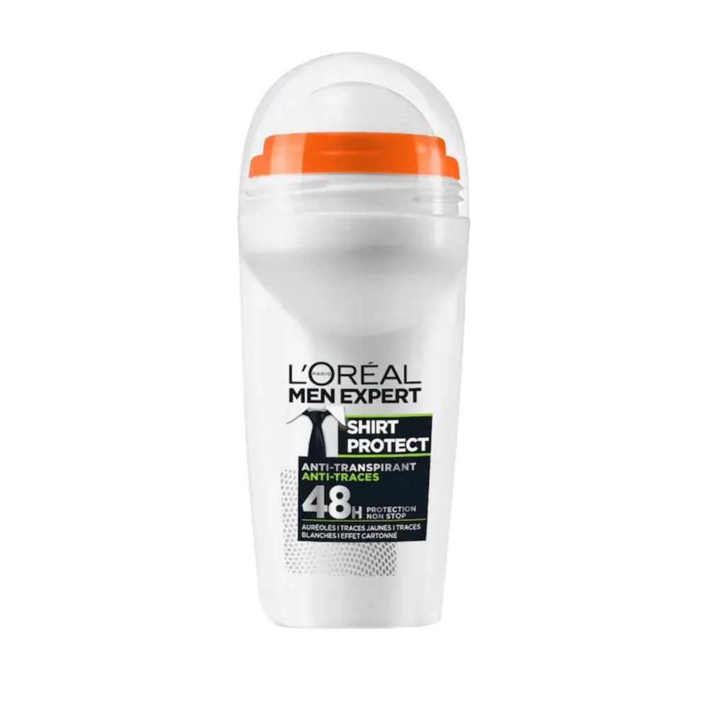 L'ORÉAL PARIS MEN EXPERT DÉODORANT SHIRT PROTECT ANTI-TRACES ROLL ON 48H