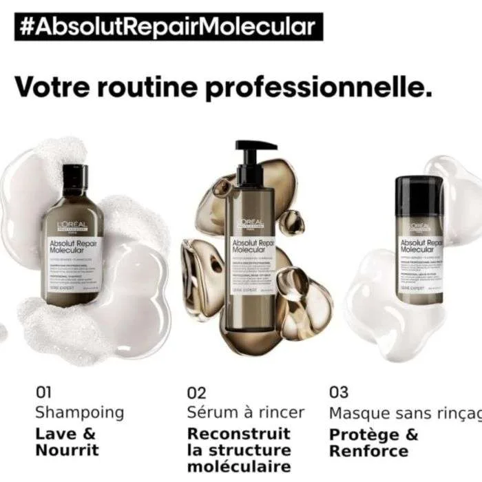 L'Oréal Professionnel absolut repair molecular shampooing 500 ml – vue 5