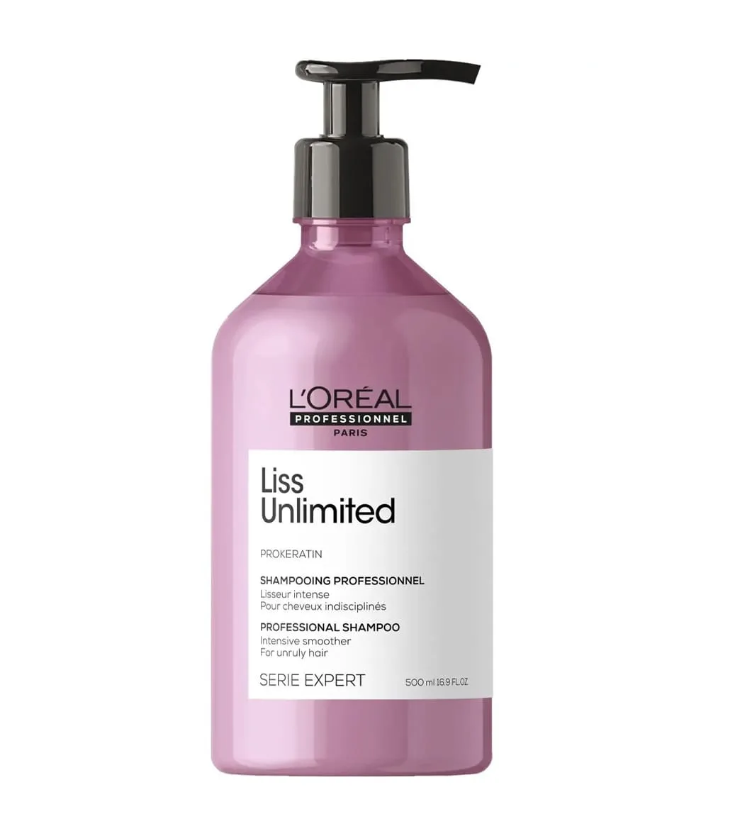 L’Oréal Professionnel Liss Unlimited Shampoing 500ml – Lissage & Brillance Anti-Frisottis