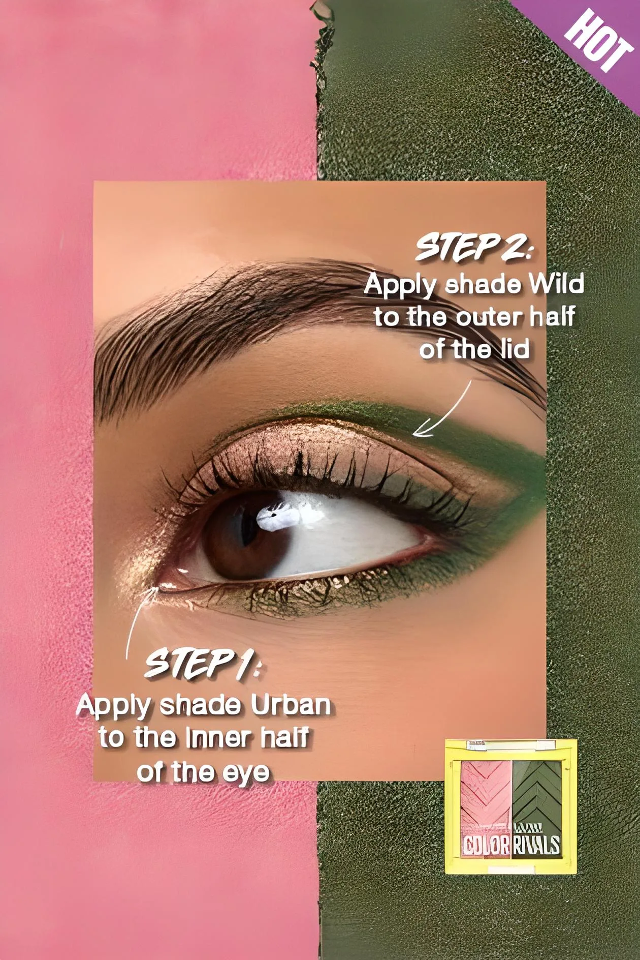 Maybelline Color Rivals Urban X Wild Duo de palettes d'ombres à paupières – vue 3