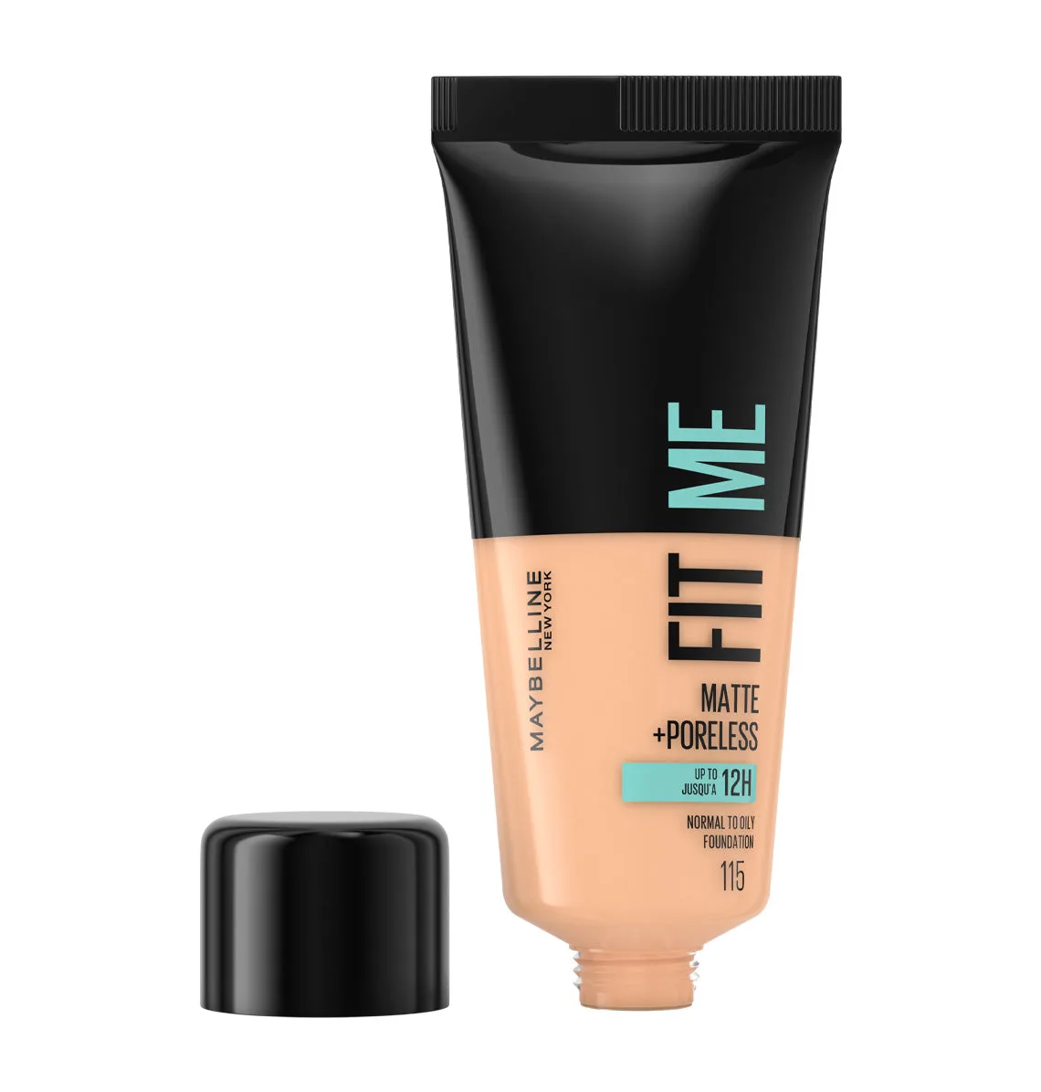 MAYBELLINE FIT ME FOND DE TEINT LIQUIDE MATTE + PORELESS 30ML 115 IVOIRE – vue 3