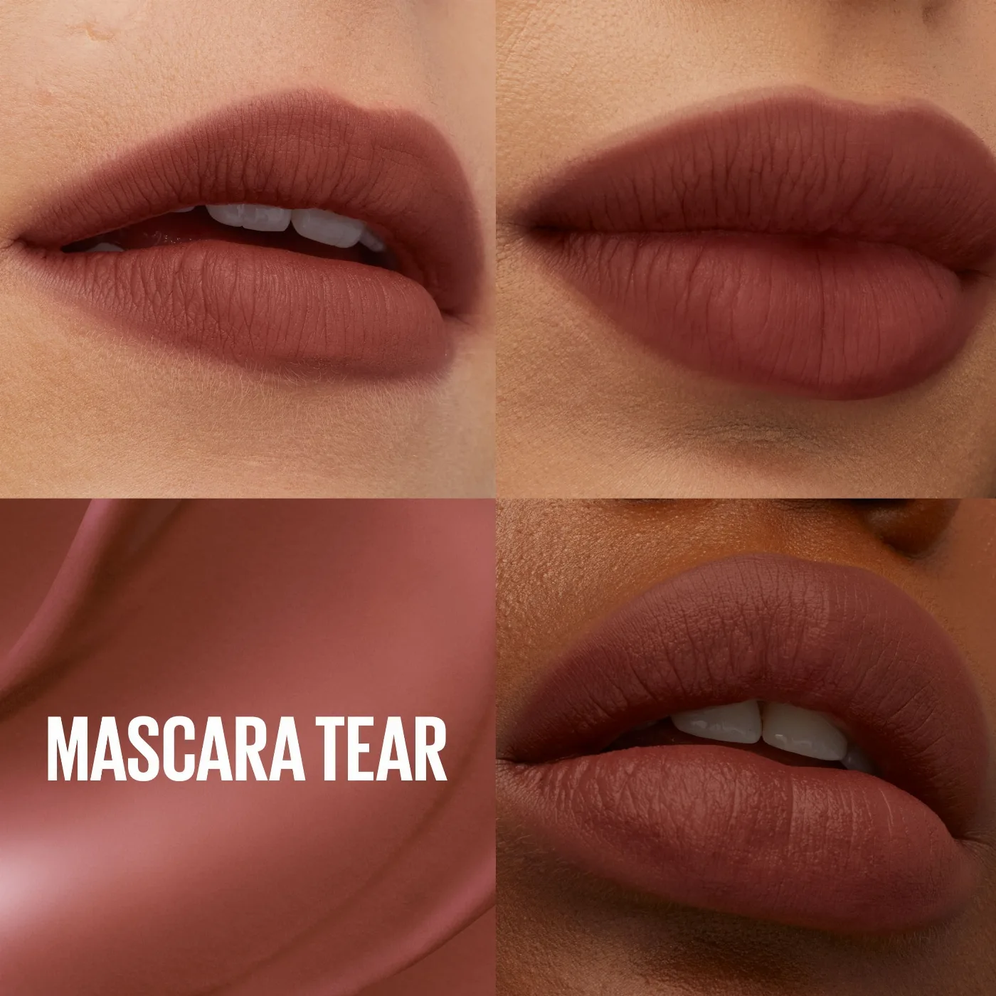 MAYBELLINE NEW YORK SUPERSTAY TEDDY TINT BLUSH À LÈVRES LIQUIDE FINI MAT FONDU MASCARA TEAR 20 – vue 3