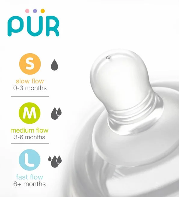 Pür Biberon Advanced Plus Wide Neck Bottle 250 ml 9812 – vue 3