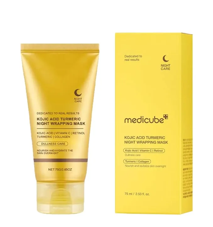 MEDICUBE KOJIC ACID TURMERIC NIGHT WRAPPING MASK 75 ML