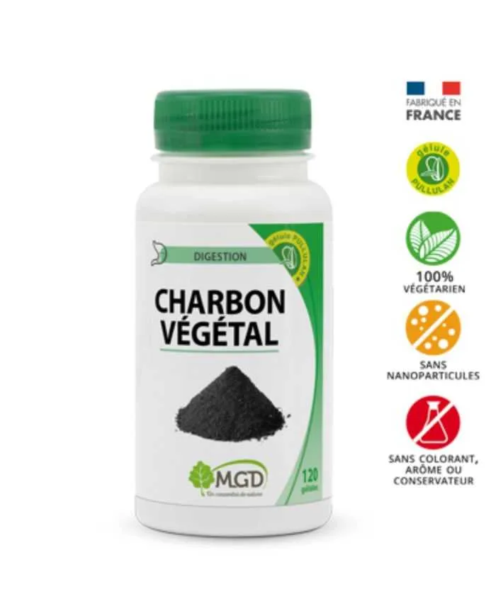 MGD CHARBON VEGETAL ACTIVE 120 GELULES