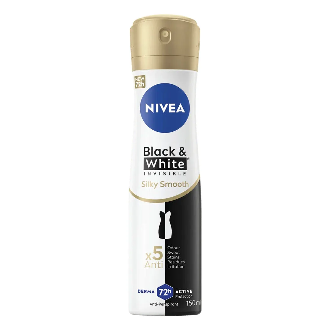 NIVEA DÉODORANT BLACK & WHITE SILKY SMOOTH 72H 200ML