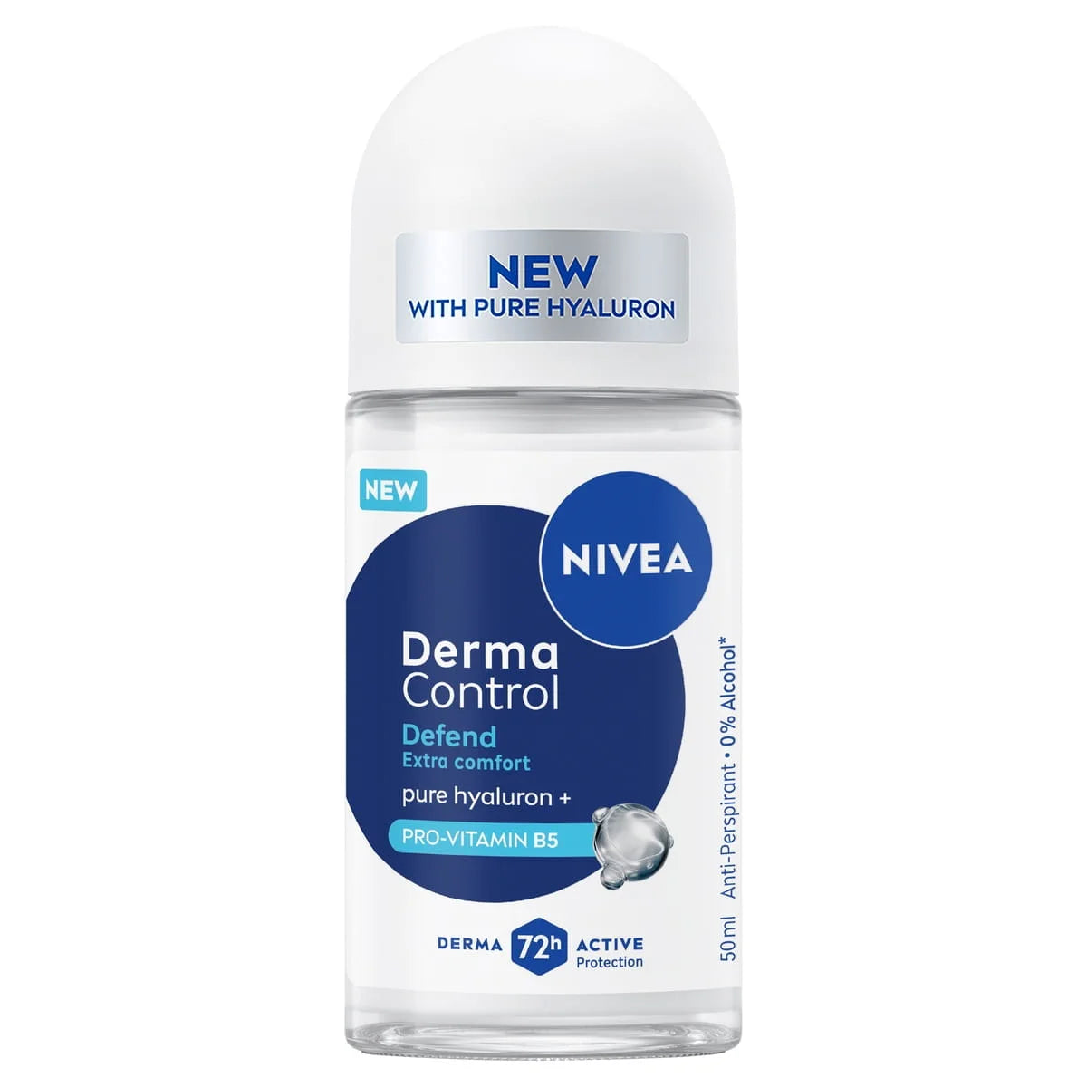 NIVEA DEODORANT ROLL-ON DERMA CONTROL DEFEND 72H 50ML