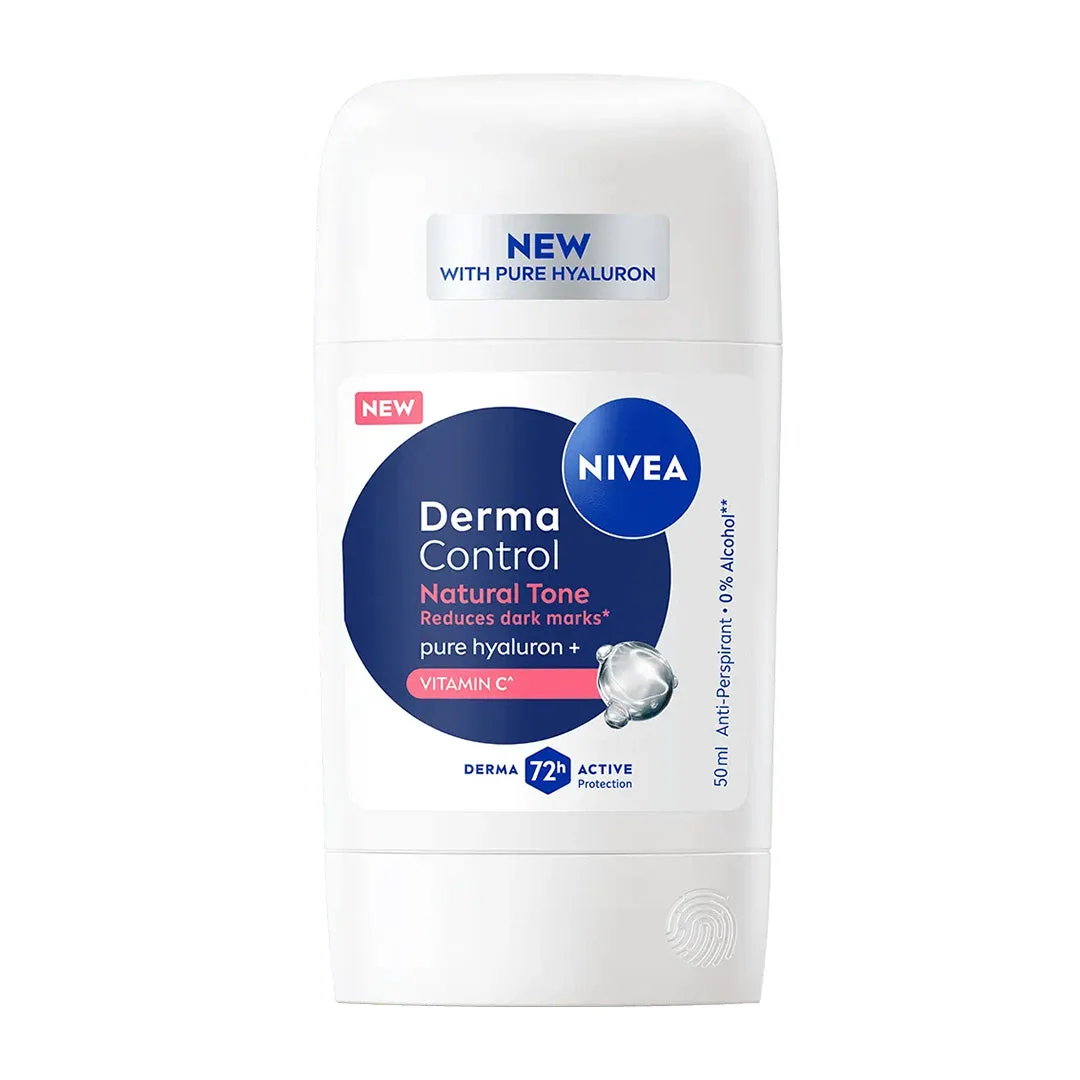 NIVEA DÉODORANT STICK DERMA CONTROL NATURAL TONE ANTI-PERSPIRANT 72H 50ML