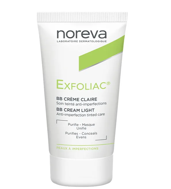 NOREVA EXFOLIAC BB CRÈME CLAIRE 30 ml