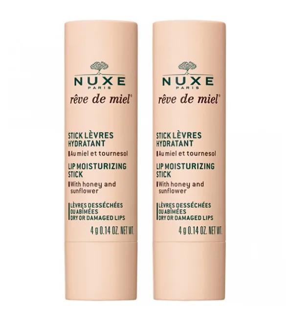 NUXE Duo Rêve de Miel Stick lèvres 2x4g – vue 2