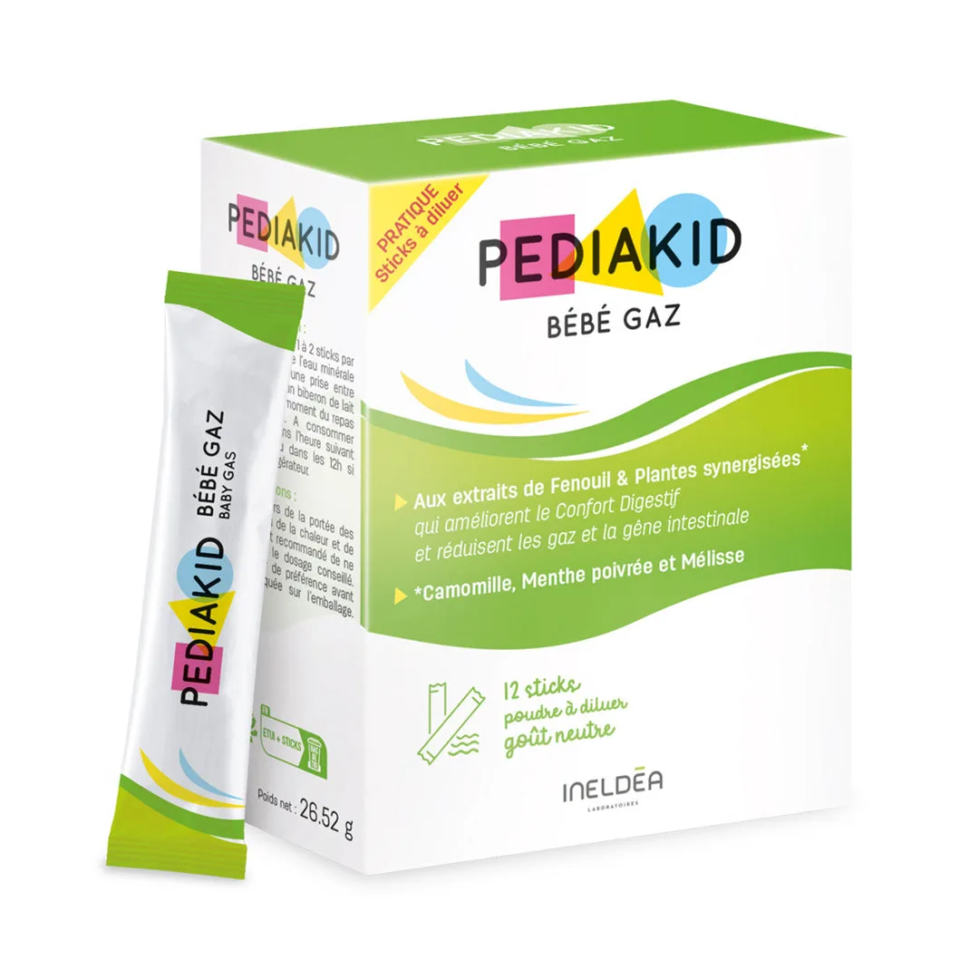 PEDIAKID BEBE GAZ 12 STICKS