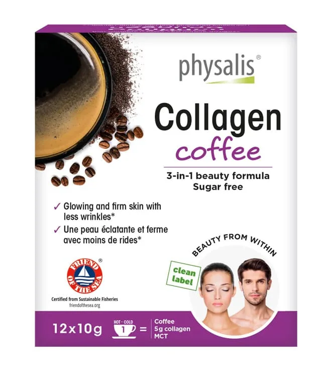 PHYSALIS COLLAGEN COFFEE 3EN1 B12 SACHETS