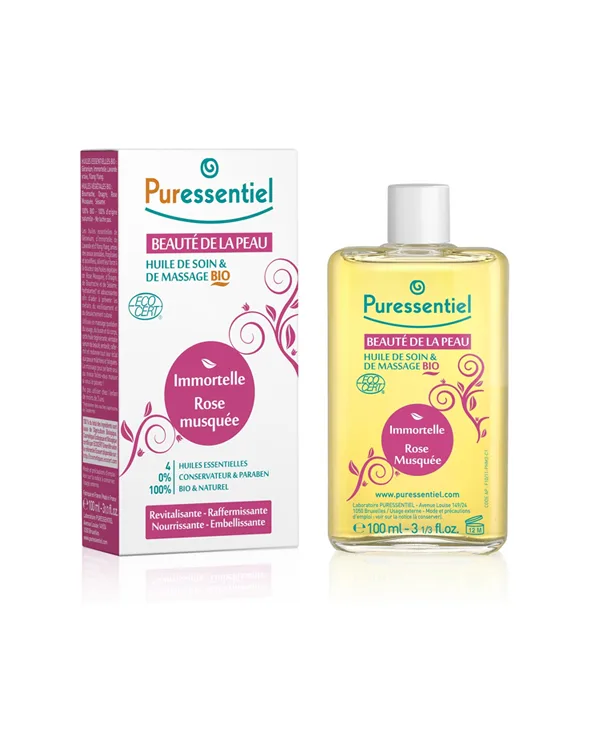 PURESSENTIEL Huile de soin et massage bio Beauté de la peau 100ml