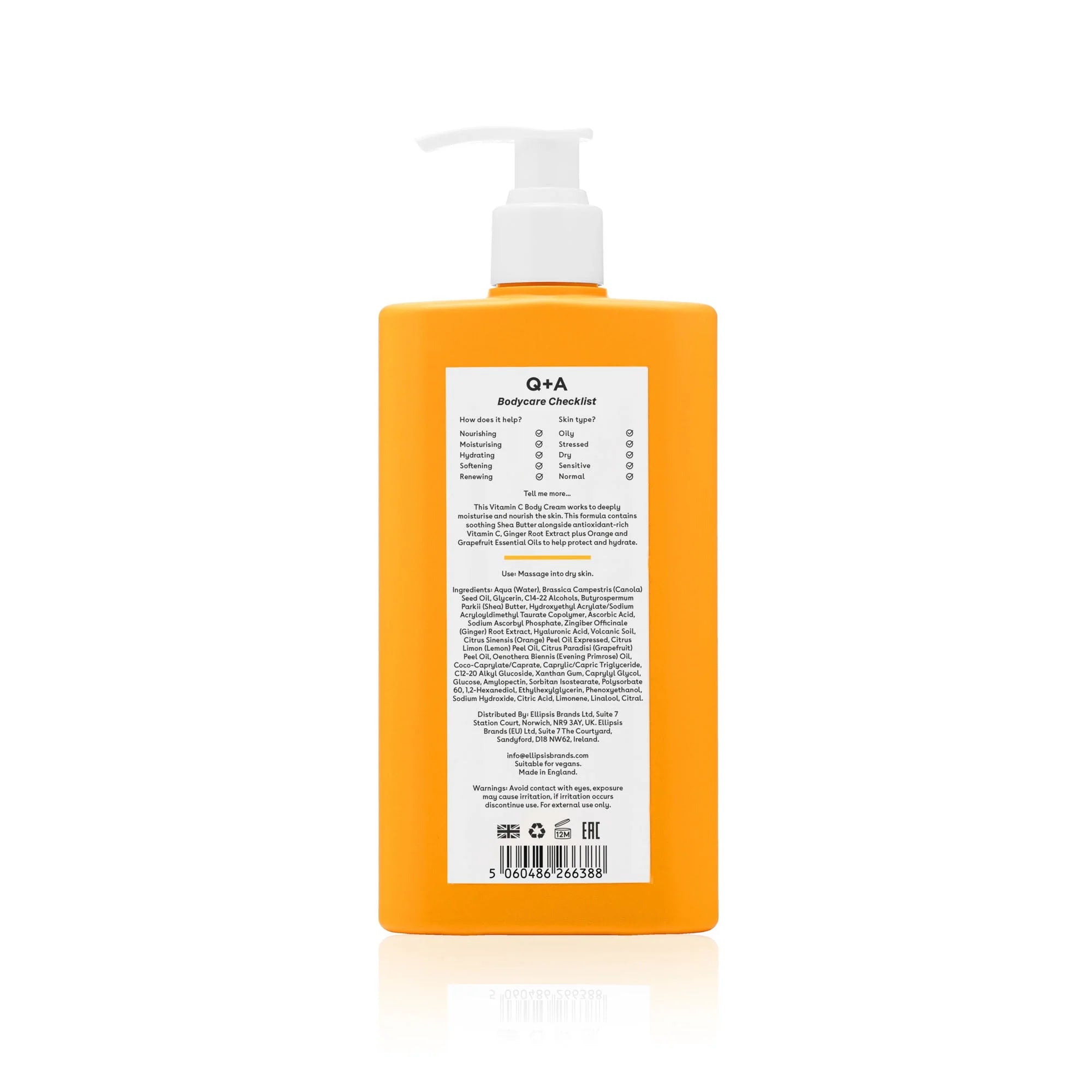 Q+A VITAMIN C BODY CREAM 250ML – vue 2