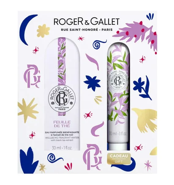 Roger & Gallet Coffret FEUILLE DE THE EAU PARFUMÉE 30ml + Crème Mains